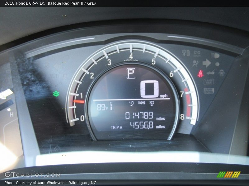 Basque Red Pearl II / Gray 2018 Honda CR-V LX