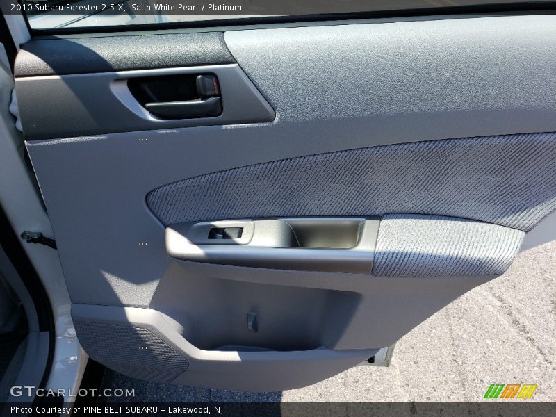 Satin White Pearl / Platinum 2010 Subaru Forester 2.5 X