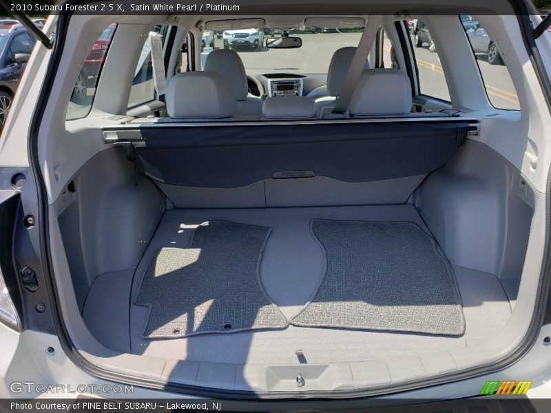 Satin White Pearl / Platinum 2010 Subaru Forester 2.5 X
