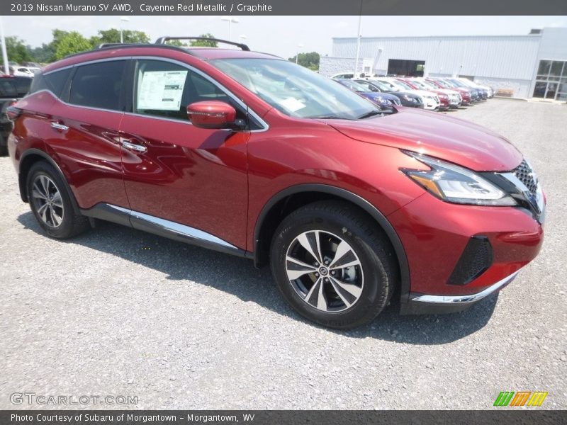Cayenne Red Metallic / Graphite 2019 Nissan Murano SV AWD