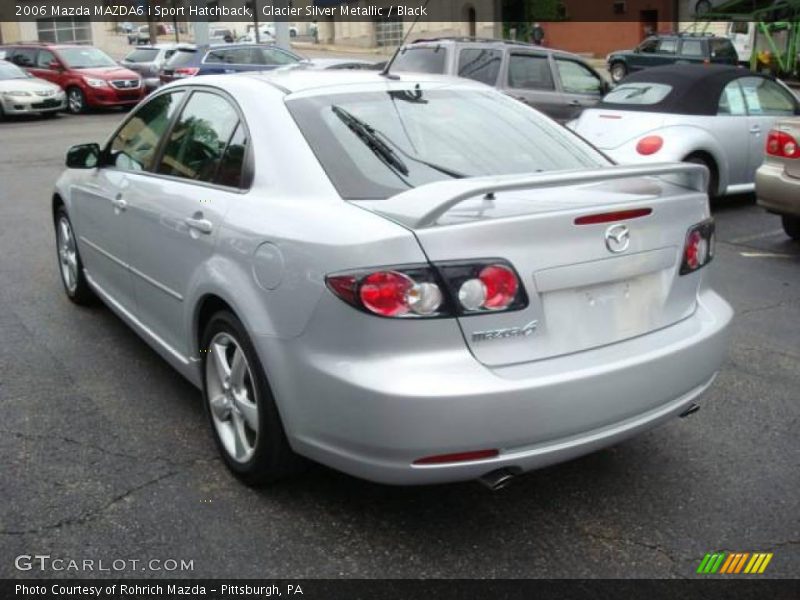 Glacier Silver Metallic / Black 2006 Mazda MAZDA6 i Sport Hatchback