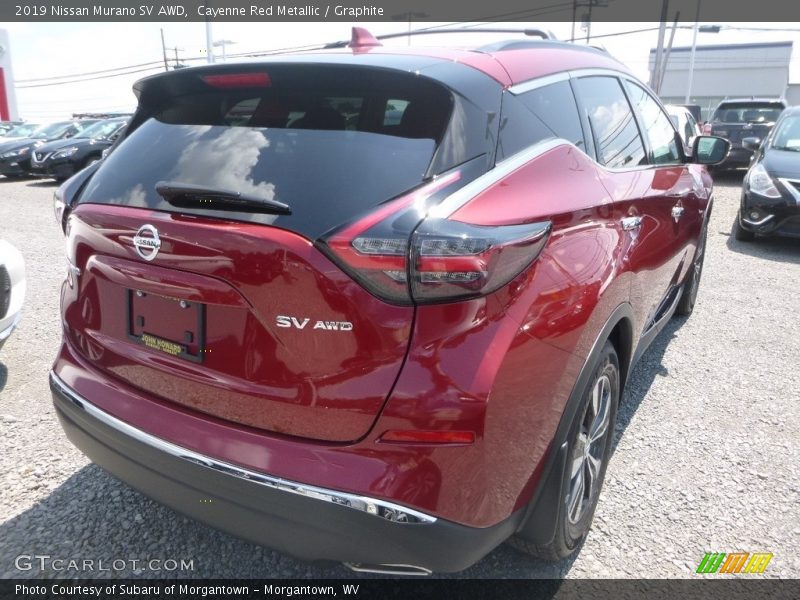 Cayenne Red Metallic / Graphite 2019 Nissan Murano SV AWD