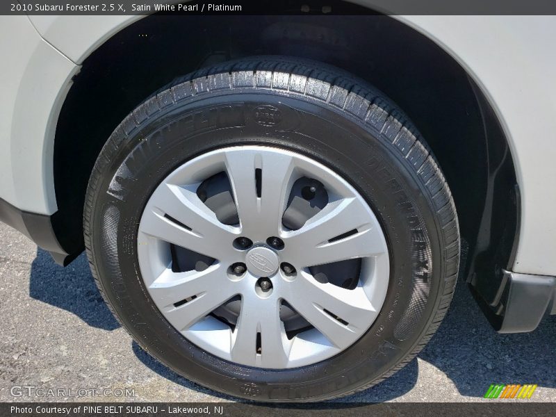 Satin White Pearl / Platinum 2010 Subaru Forester 2.5 X