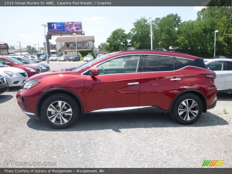 Cayenne Red Metallic / Graphite 2019 Nissan Murano SV AWD