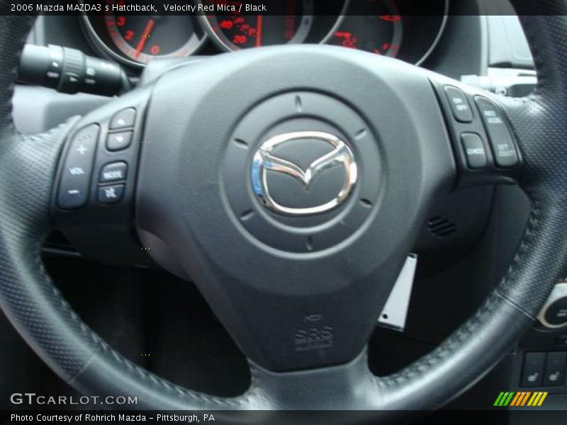 Velocity Red Mica / Black 2006 Mazda MAZDA3 s Hatchback