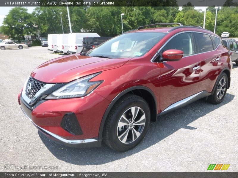 Cayenne Red Metallic / Graphite 2019 Nissan Murano SV AWD