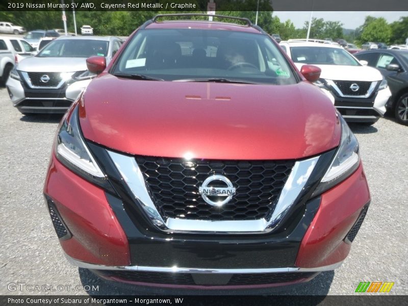 Cayenne Red Metallic / Graphite 2019 Nissan Murano SV AWD