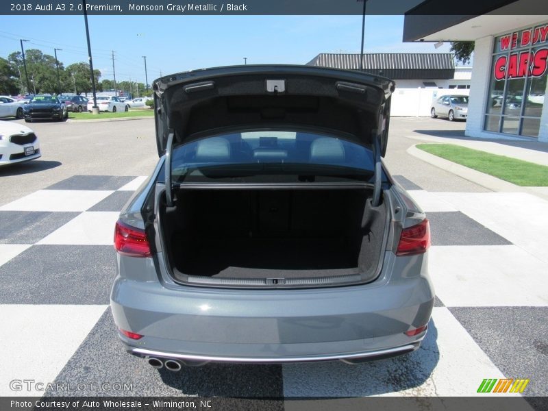 Monsoon Gray Metallic / Black 2018 Audi A3 2.0 Premium