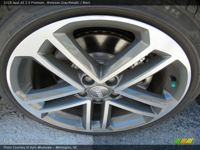 Monsoon Gray Metallic / Black 2018 Audi A3 2.0 Premium