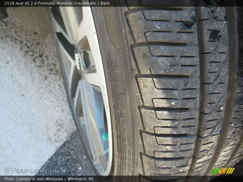 Monsoon Gray Metallic / Black 2018 Audi A3 2.0 Premium