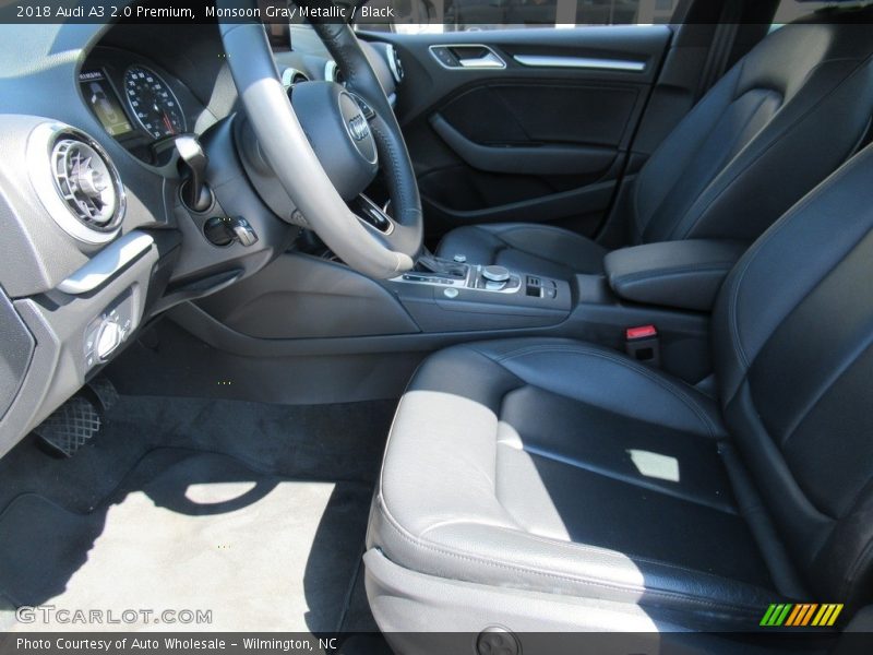 Monsoon Gray Metallic / Black 2018 Audi A3 2.0 Premium