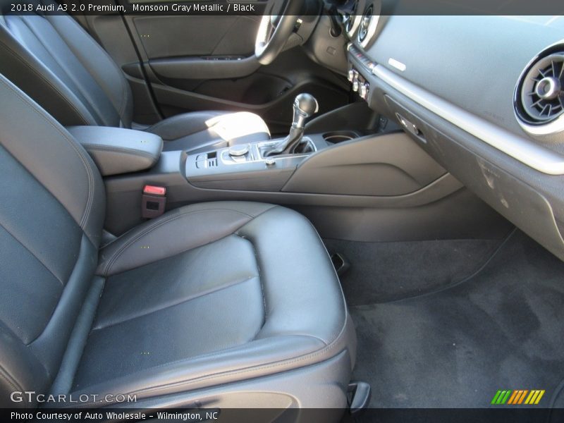 Monsoon Gray Metallic / Black 2018 Audi A3 2.0 Premium