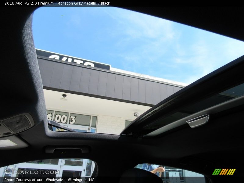Monsoon Gray Metallic / Black 2018 Audi A3 2.0 Premium