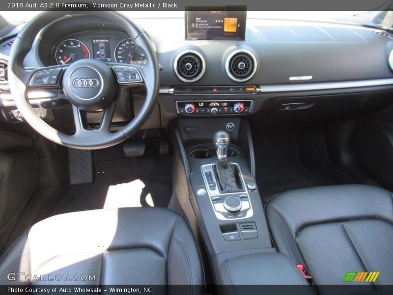 Monsoon Gray Metallic / Black 2018 Audi A3 2.0 Premium
