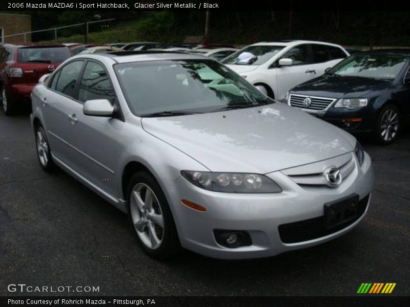 Glacier Silver Metallic / Black 2006 Mazda MAZDA6 i Sport Hatchback
