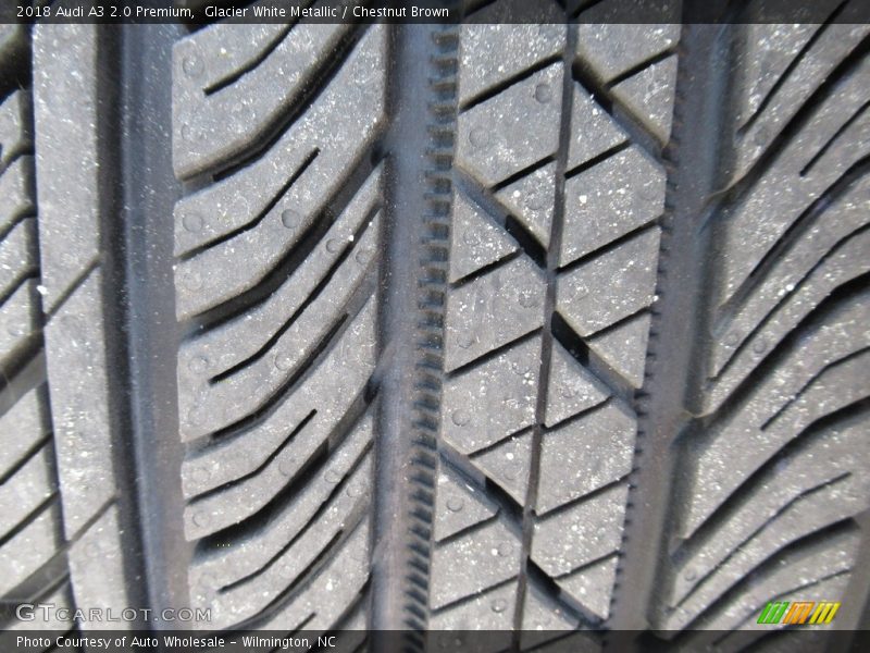 Glacier White Metallic / Chestnut Brown 2018 Audi A3 2.0 Premium