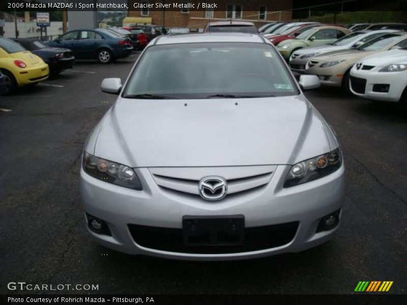 Glacier Silver Metallic / Black 2006 Mazda MAZDA6 i Sport Hatchback