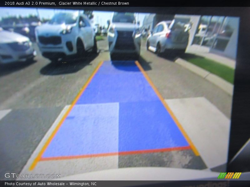 Glacier White Metallic / Chestnut Brown 2018 Audi A3 2.0 Premium