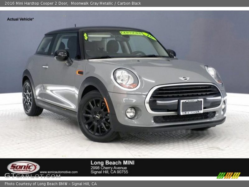 Moonwalk Gray Metallic / Carbon Black 2016 Mini Hardtop Cooper 2 Door