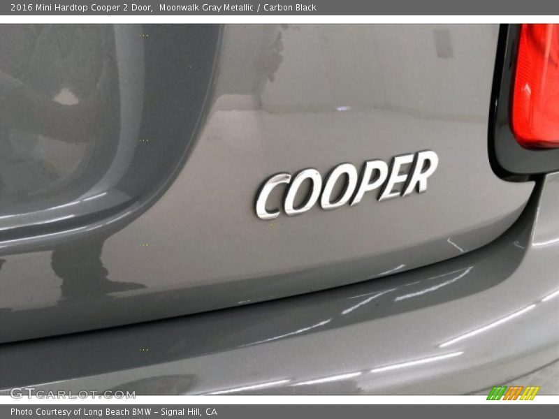 Moonwalk Gray Metallic / Carbon Black 2016 Mini Hardtop Cooper 2 Door