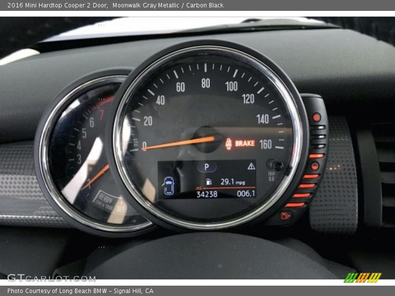 Moonwalk Gray Metallic / Carbon Black 2016 Mini Hardtop Cooper 2 Door