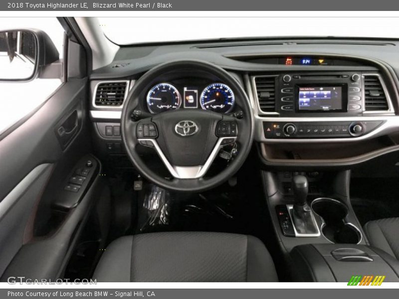 Blizzard White Pearl / Black 2018 Toyota Highlander LE
