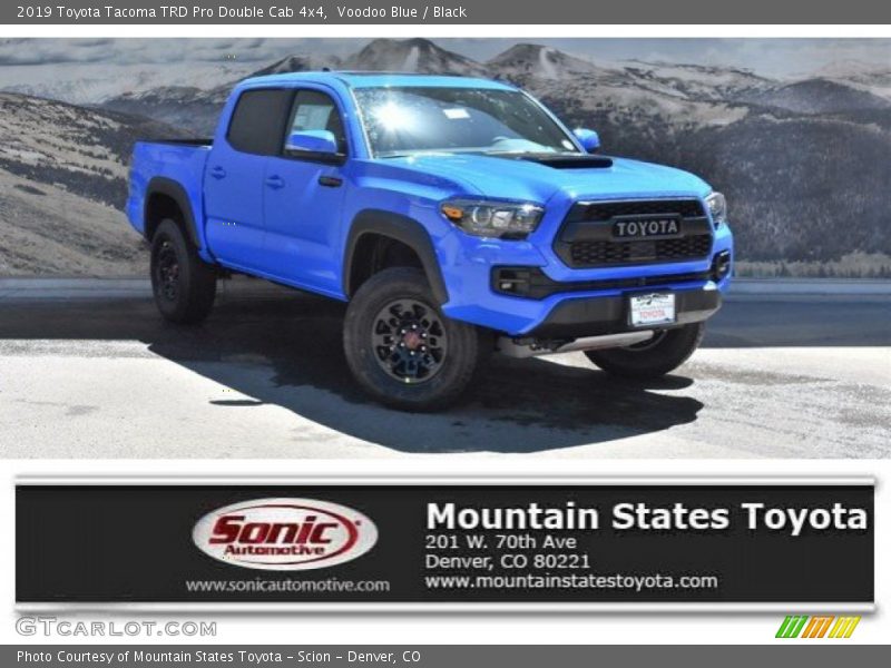 Voodoo Blue / Black 2019 Toyota Tacoma TRD Pro Double Cab 4x4