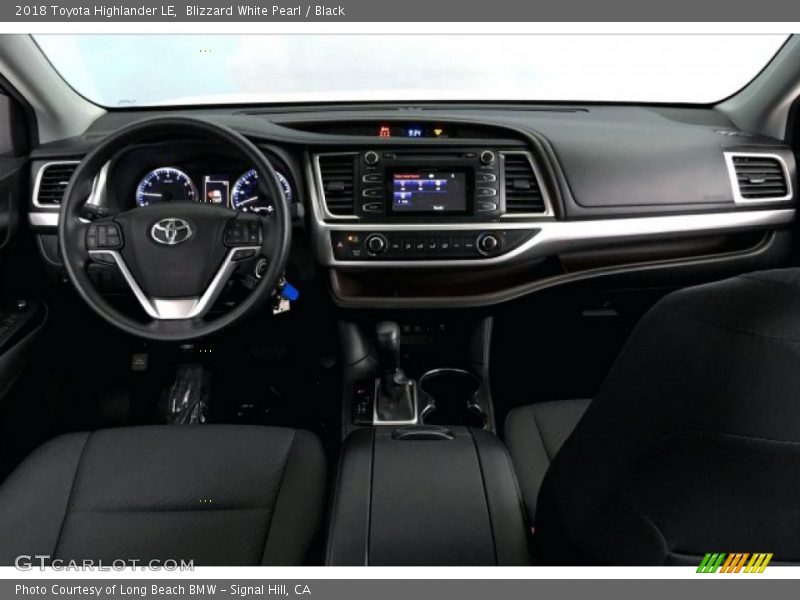 Blizzard White Pearl / Black 2018 Toyota Highlander LE