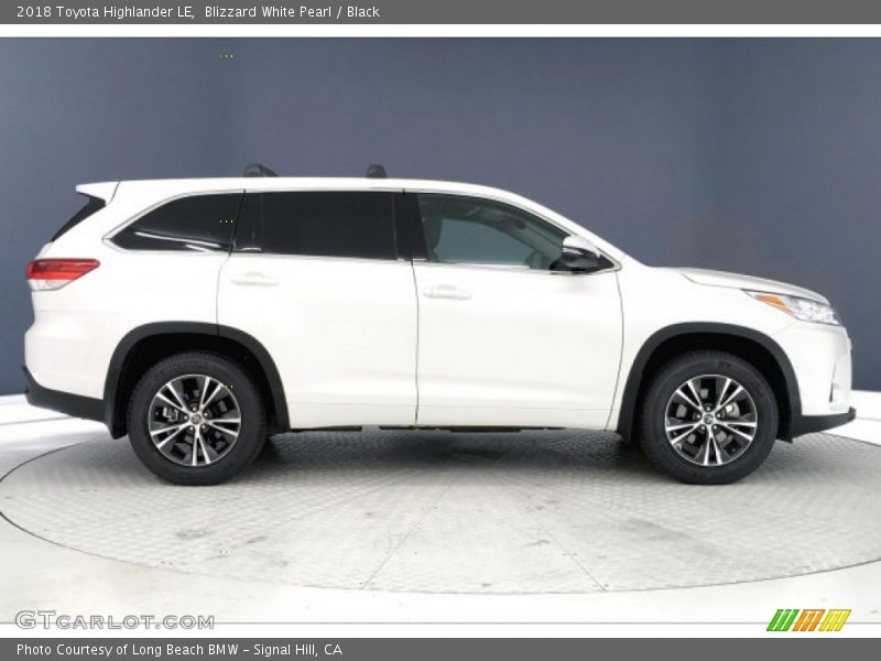 Blizzard White Pearl / Black 2018 Toyota Highlander LE