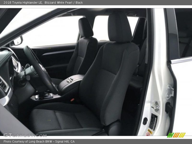 Blizzard White Pearl / Black 2018 Toyota Highlander LE