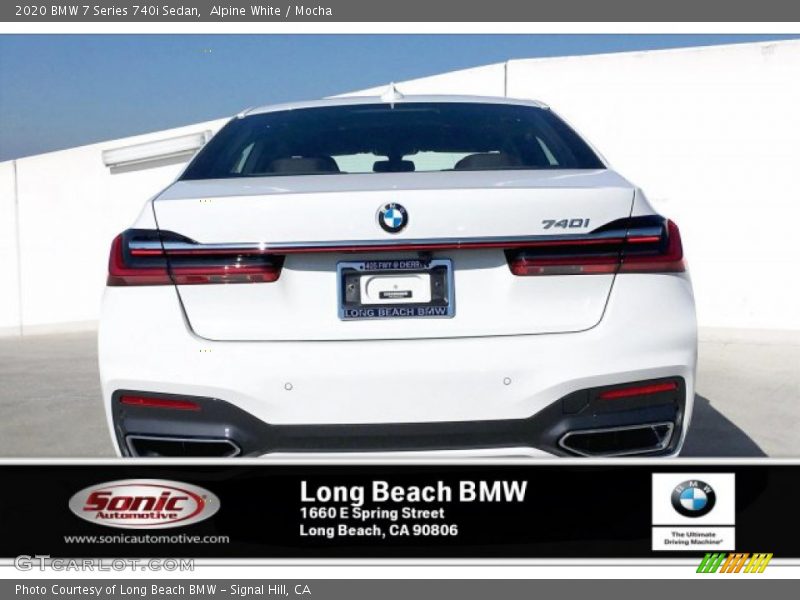 Alpine White / Mocha 2020 BMW 7 Series 740i Sedan