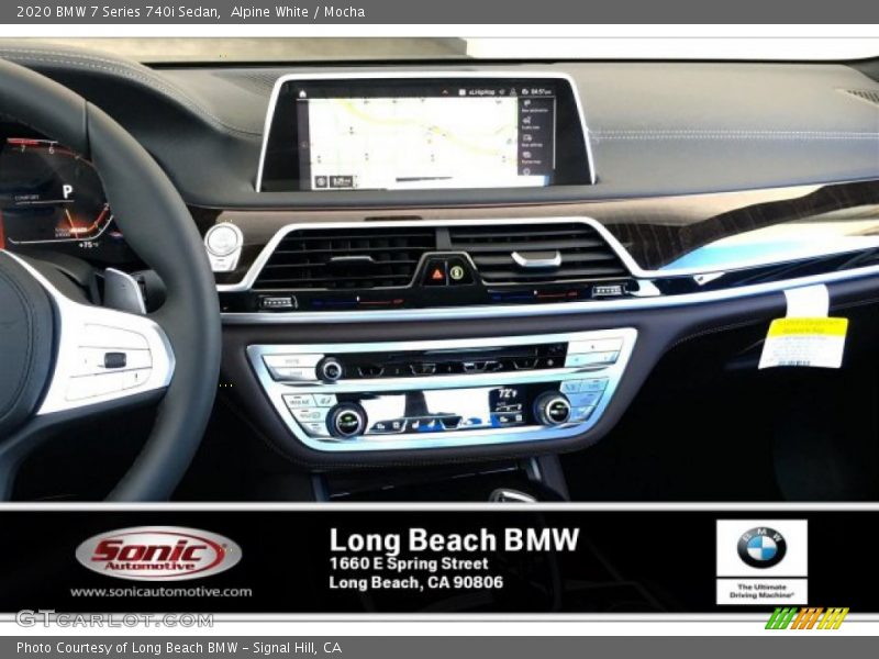 Alpine White / Mocha 2020 BMW 7 Series 740i Sedan