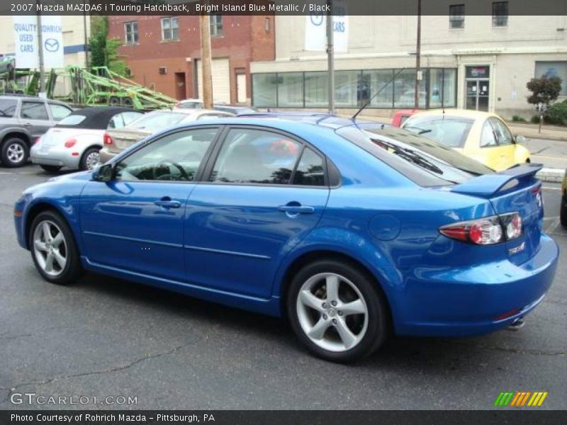 Bright Island Blue Metallic / Black 2007 Mazda MAZDA6 i Touring Hatchback