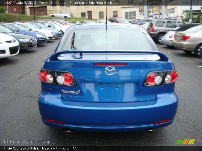 Bright Island Blue Metallic / Black 2007 Mazda MAZDA6 i Touring Hatchback