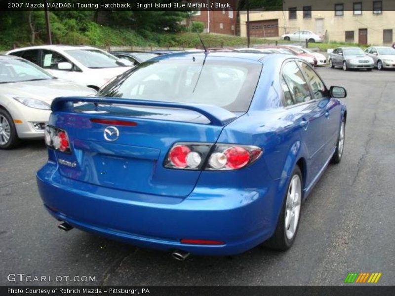 Bright Island Blue Metallic / Black 2007 Mazda MAZDA6 i Touring Hatchback
