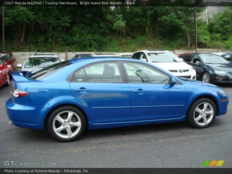 Bright Island Blue Metallic / Black 2007 Mazda MAZDA6 i Touring Hatchback