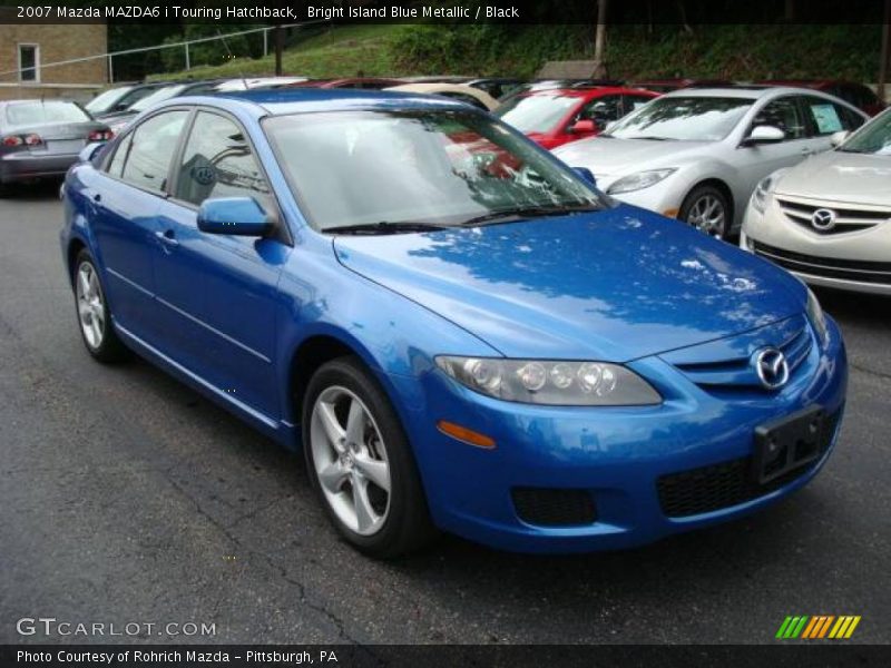 Bright Island Blue Metallic / Black 2007 Mazda MAZDA6 i Touring Hatchback