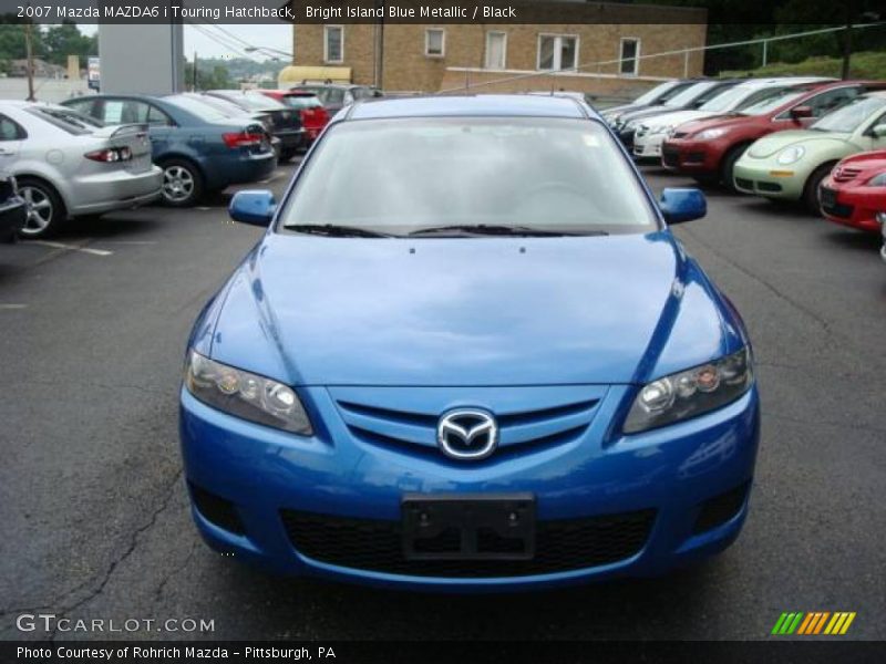 Bright Island Blue Metallic / Black 2007 Mazda MAZDA6 i Touring Hatchback