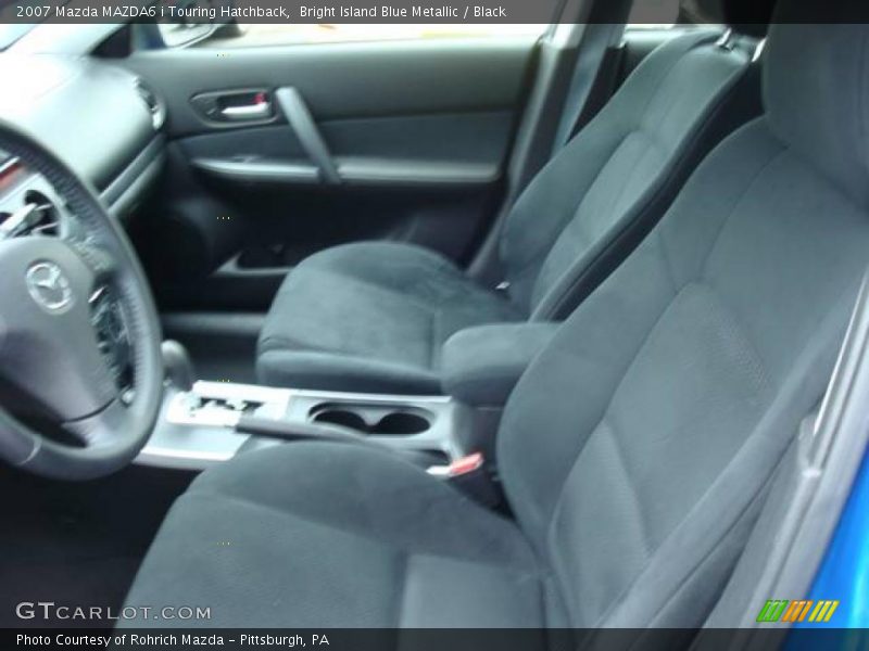 Bright Island Blue Metallic / Black 2007 Mazda MAZDA6 i Touring Hatchback