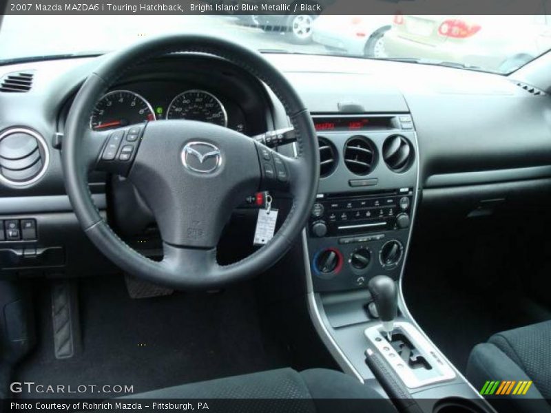 Bright Island Blue Metallic / Black 2007 Mazda MAZDA6 i Touring Hatchback