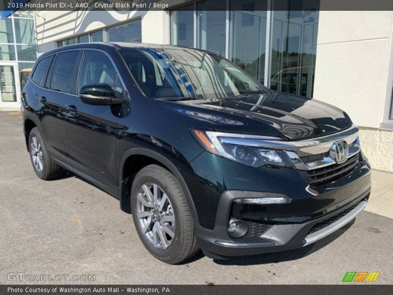 Crystal Black Pearl / Beige 2019 Honda Pilot EX-L AWD