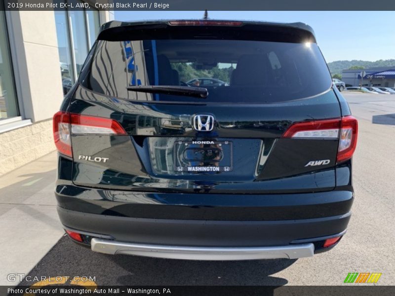 Crystal Black Pearl / Beige 2019 Honda Pilot EX-L AWD