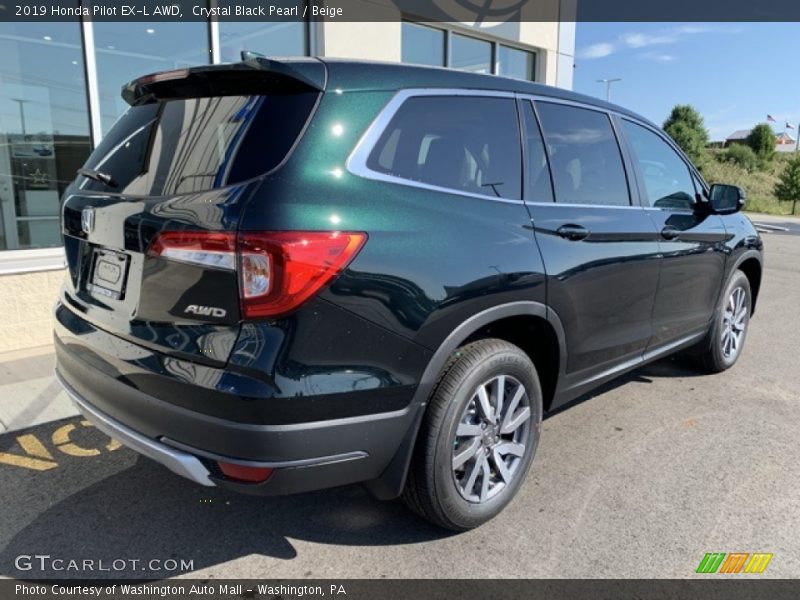 Crystal Black Pearl / Beige 2019 Honda Pilot EX-L AWD