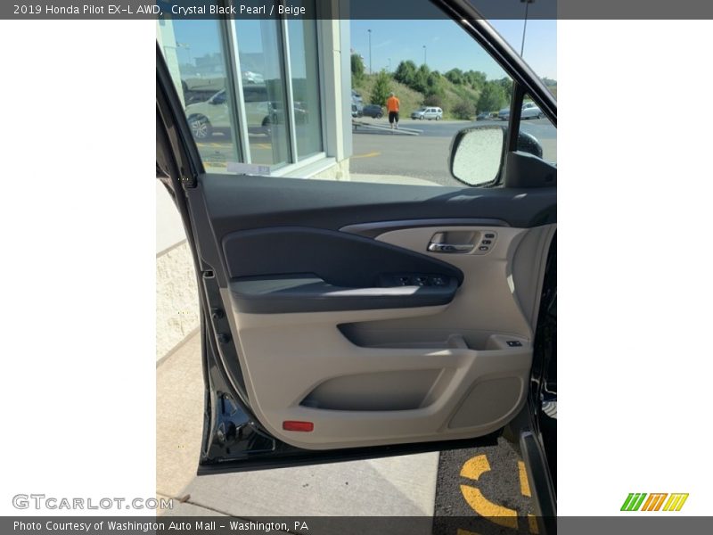 Crystal Black Pearl / Beige 2019 Honda Pilot EX-L AWD