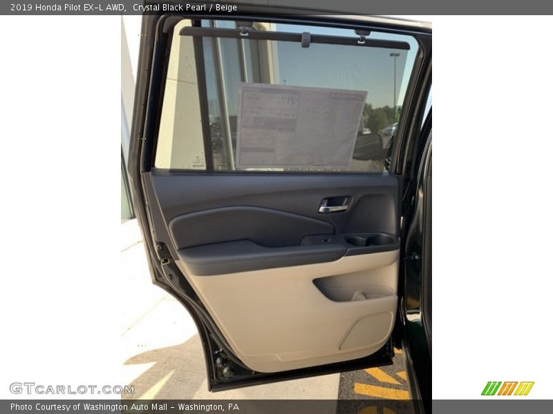 Crystal Black Pearl / Beige 2019 Honda Pilot EX-L AWD