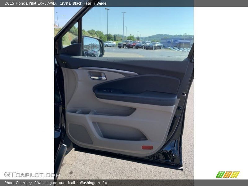 Crystal Black Pearl / Beige 2019 Honda Pilot EX-L AWD