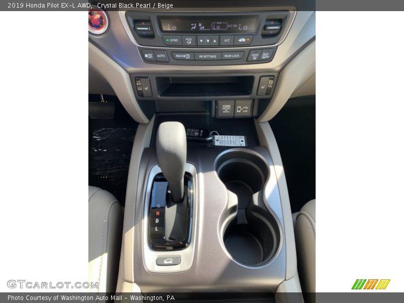 Crystal Black Pearl / Beige 2019 Honda Pilot EX-L AWD
