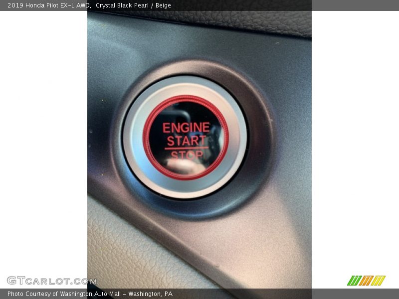 Crystal Black Pearl / Beige 2019 Honda Pilot EX-L AWD
