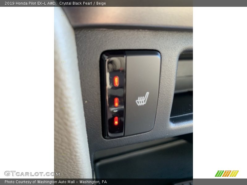 Crystal Black Pearl / Beige 2019 Honda Pilot EX-L AWD