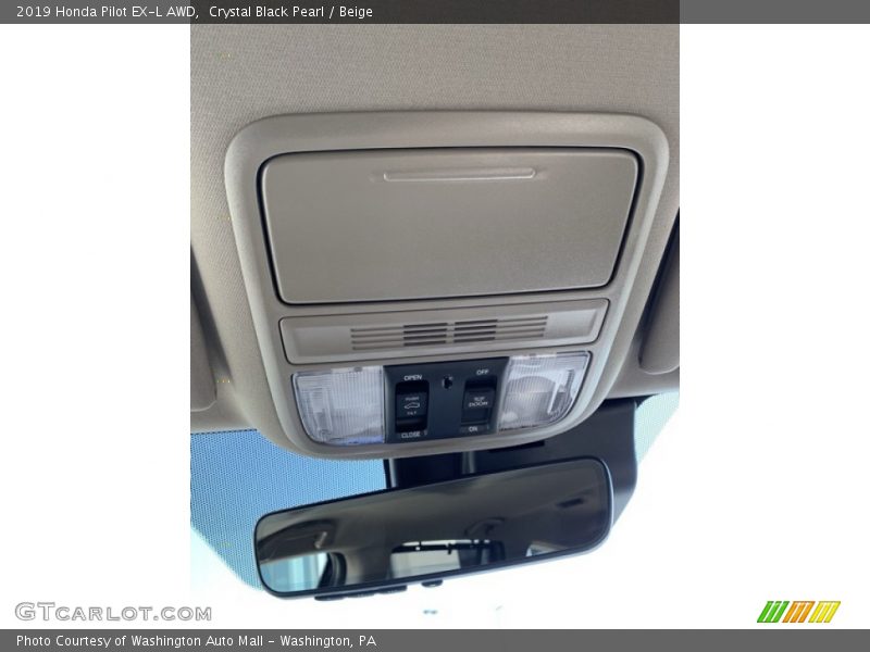 Crystal Black Pearl / Beige 2019 Honda Pilot EX-L AWD
